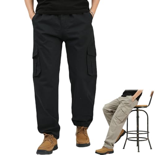 Jollywish Pant, Flexrover-Ultra Comfort Flex Fit Cargo Pants, Stretch Cargo Pants Multi-Pocket Lightweight