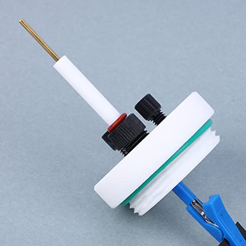stonylab Elektroden Halter Klemme, PTFE Rod für Elektroden Halter PTFE Körper mit Kunststoff Schutzhülle Elektroden Halter Klemme Elektrochemisches Zubehör