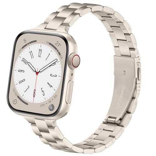 Lenrao Compatible Apple Watch Bands 40mm for Women, Metal Starlight for iWatch Band 38mm 41mm 44mm...