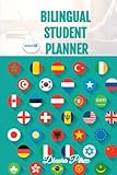 Bilingual Student Planner: Learn any foreign language handbook for students| Planner 2023 bilingual| Language study planner