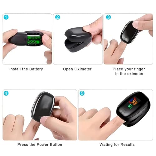 Finger Tip Pulse Oximeter – SpO2 and Pulse Rate Monitoring Device with LED Display & Auto Power Off – Portable Oxygen Level Monitor for Home and Travel Use (SMH-01) - Image 8