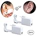 Hermosa 2 Pack Ear Piercing Gun Earring - Disposable No Pain Easy Use Piercing Kit with 5mm Earrings Stud (White)