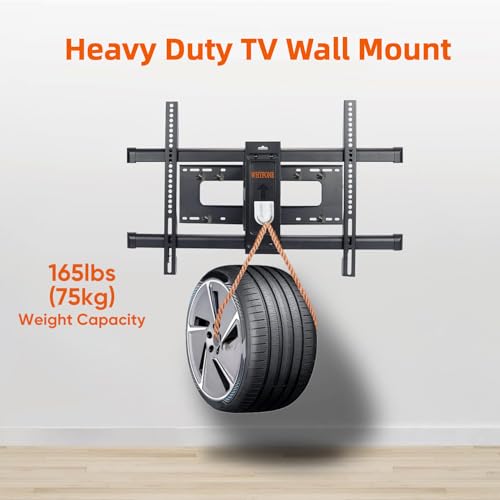 Support mural TV inclinable pour grand écran plat orientable salon - 5