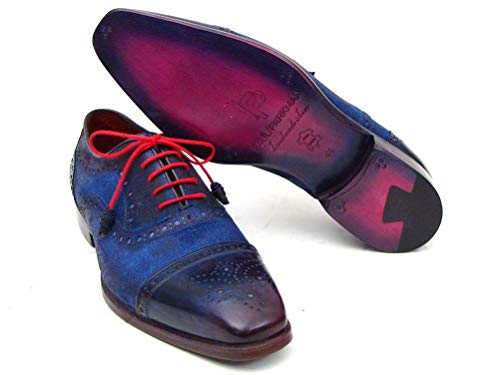 Chaussures Oxford Captoe en daim bleu Paul Parkman, l'excellence artisanale en 42 2/3 - 6