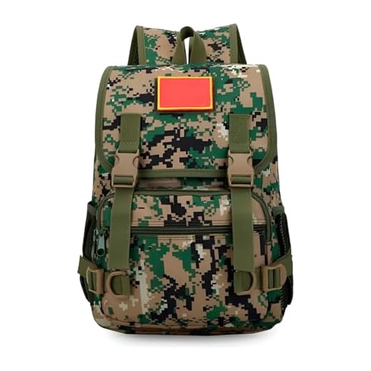Mochila Tática Militar 25L, Camuflada Digital, 36x25x13cm, Impermeável, com 15 Bolsos e Compartimento para Notebook 14