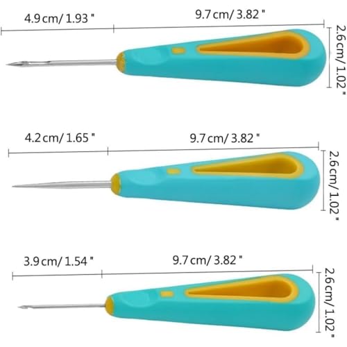 Image of Needle Punch Tool, 3Pcs Punch Needle Wick for Candle Making, Round Hole Candle Punch Wicking Needle Tools, Punch Needle Candle Wick Tool for Silicone Molds Making