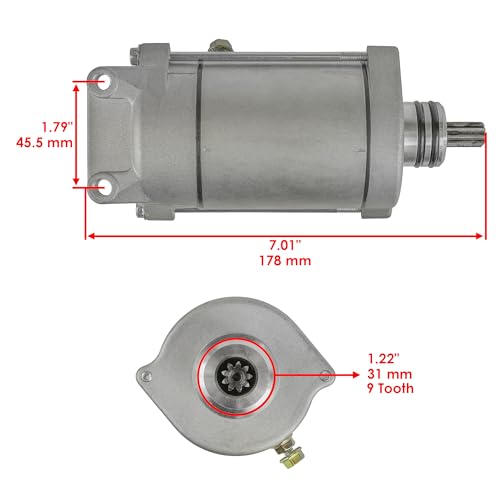 Caltric Starter con Solenoide de Rele Compatible con Polaris Ranger 700 4X4 6X6 Efi 2006-2009 miniatura 2