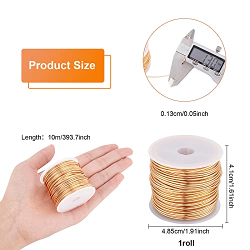 Alambre de cobre de calibre 16 BENECREAT, hilo dorado de 32.8 pies resistente al deslustre 2