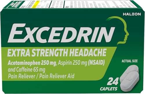 Excedrin Extra Strength Pain Relief Caplets – Headache Relief – 24 Count