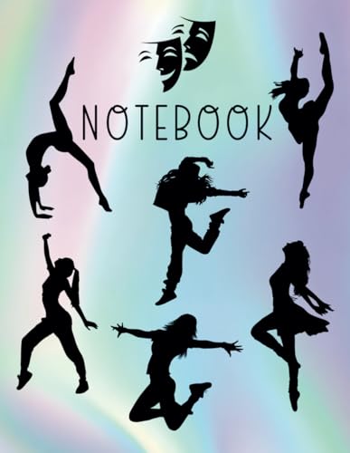 Notebook: When In Doubt Dance It Out Composition College Ruled Exercise Book For Musical Performing Arts Dancer Students, Girls, Teens, Holographic