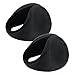 Gcroet Ear Muffs Fleece Warm Earmuffs Ear Warmer Winter Accessory for Men Women Black 2pcs Style 1