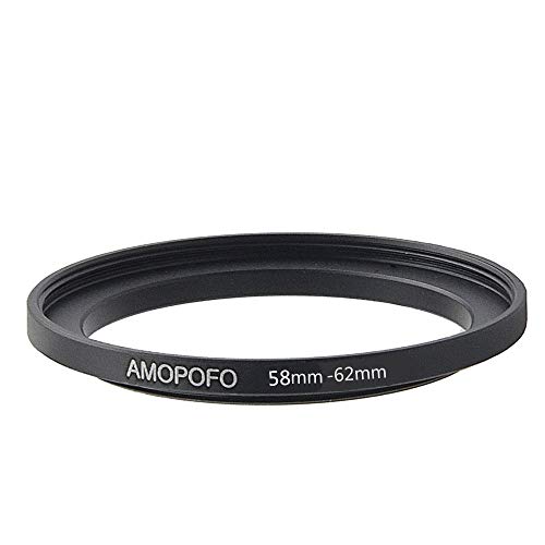 Image of 58 to 62mm Camera Filter Ring /58mm to 62mm Step-Up Ring Filter Adapter for 62mm UV,ND,CPL,Metal Step Up Ring