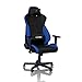 Nitro Concepts S300 Sedia da Gaming - Sedia da Ufficio - Rivestimento in Tessuto - 135 kg - Nero/Blu