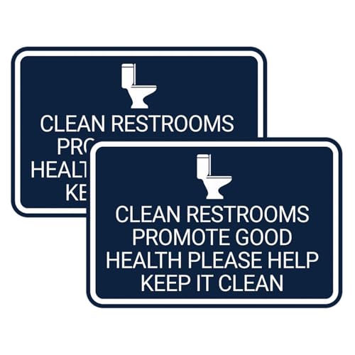 Panneaux Clean Restrooms Signs ByLITA pour résoudre les problèmes de propreté des toilettes
