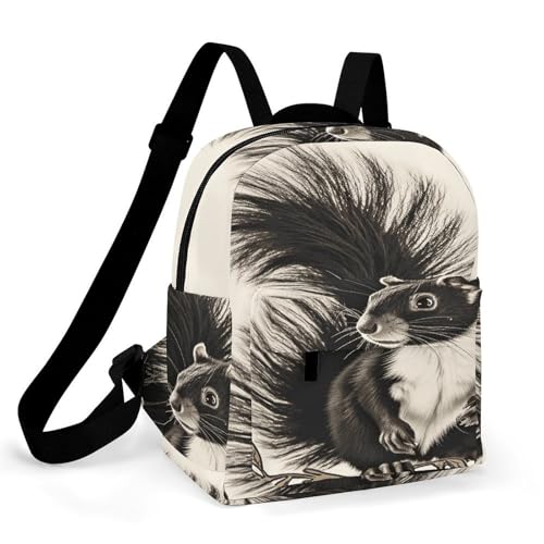 Mochila impermeable Oxford Skunk con fondo rígido y espacio seguro para laptop