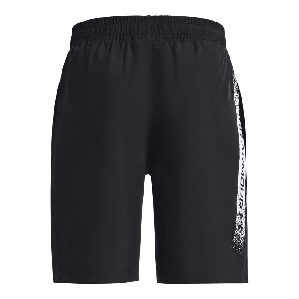 Under Armour Woven Graphic Shorts - Lekkie, wygodne i luźne szorty dla nastolatków, pakowane sportowe szorty zaprojektowane do rozgrzewki Chłopcy