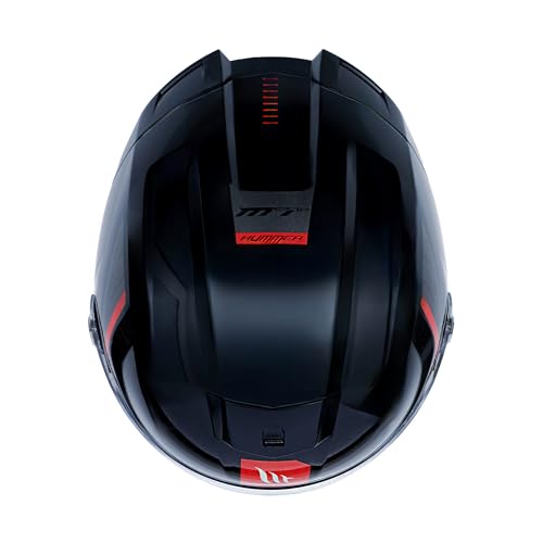 Image of MT Helmets Hummer B Solid Full Face Helmet - DOT, ISI & ECE R22.06 Certified, Polycarbonate Shell, Dual‑Density EPS, Pinlock‑Ready, Micrometric MDTC Fastener (~1450 g)