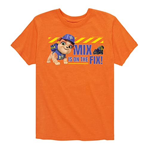 HYBRID APPAREL - Paw Patrol - Rubble & Crew - Mix is On The Fix - Toddler & Youth Short Sleeve Graphic T-Shirt
