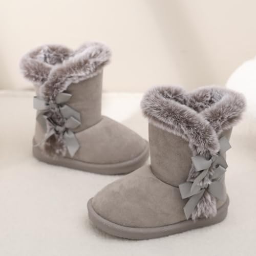 Image of Femizee Girls Boys Warm Winter Boots Kids Outdoor Snow Boots(Toddler /Little Kid)