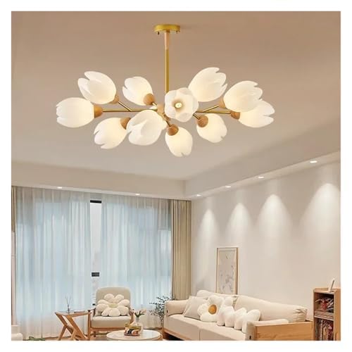 Lustre minimaliste en bois pour transformer l'ambiance de votre chambre à coucher