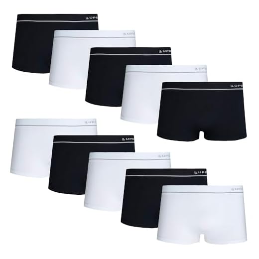 Cuecas Sunga Lupo Kit Com 10 Microfibra Sem Costura 676 (BR, Alfa, M, Regular, Preto e branco)