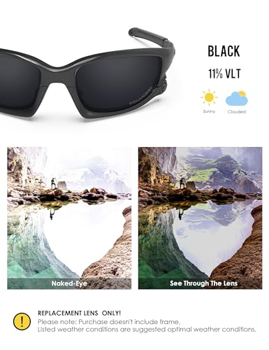 Image of BLAZERBUCK Polarized Replacement Lenses&Sock Kit for Oakley Split Jacket OO9099 Sunglass