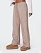 Ugerlov Women's Wide Leg Pajama Pants 2025 Drawstring Elastic Low Rise Striped Pants Lounge Sleep Wear, Brown S