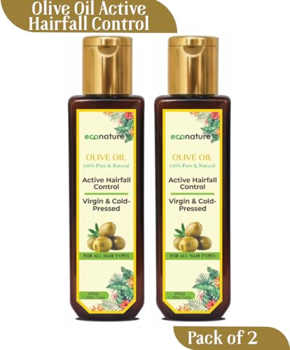 Image of Econature Virgin Cold-Pressed Olive Oil, 200ml+20ml Extra, Pack of 2