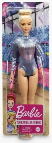 Barbie Quiero ser Gimnasta rítmica muñeca Rubia y Accesorios para niñas + 3 años (Mattel GTN65) Barbie Quiero ser Gimnasta rítmica muñeca Rubia y Accesorios para niñas + 3 años (Mattel GTN65)