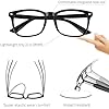 COOLOO Blue Light Blocking Glasses, Gaming Computer Glasses Anti Glare Headache Eyes Strain Glasses with Blue Light Filter, Super Light Weight Fashion Accessories Unisex for Women Men - Image 3