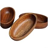 Mini infusore per tè, 15 cm, in legno, per servire insalate, frutta, noci, noce naturale, decorazione per la casa e la cucina