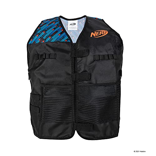 Nerf Jazwares NER0311 Elite Deluxe Gear Pack-Tactical Vest with Hip Holster, Cinch Backpack, and 5 Targets-Blast Into Battle AMAZONEXCLUSIVE, Multicolor - Image 4