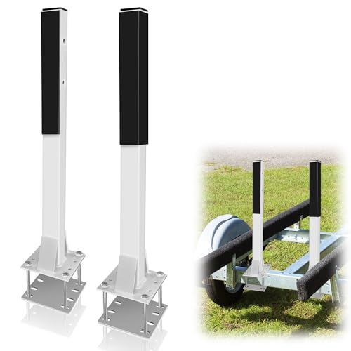 SFNSM 2PCS Boat Trailer Guides Poles Kits, Heavy Duty Boat Guides for Trailers, Boat Trailer Guide Poles, Pontoon Trailer Guide on for Safe Loading and Unloading of Ships