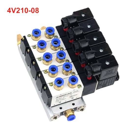 Électrovanne pneumatique 4V210-08 pour centraliser 4 circuits d'air comprimé - 4