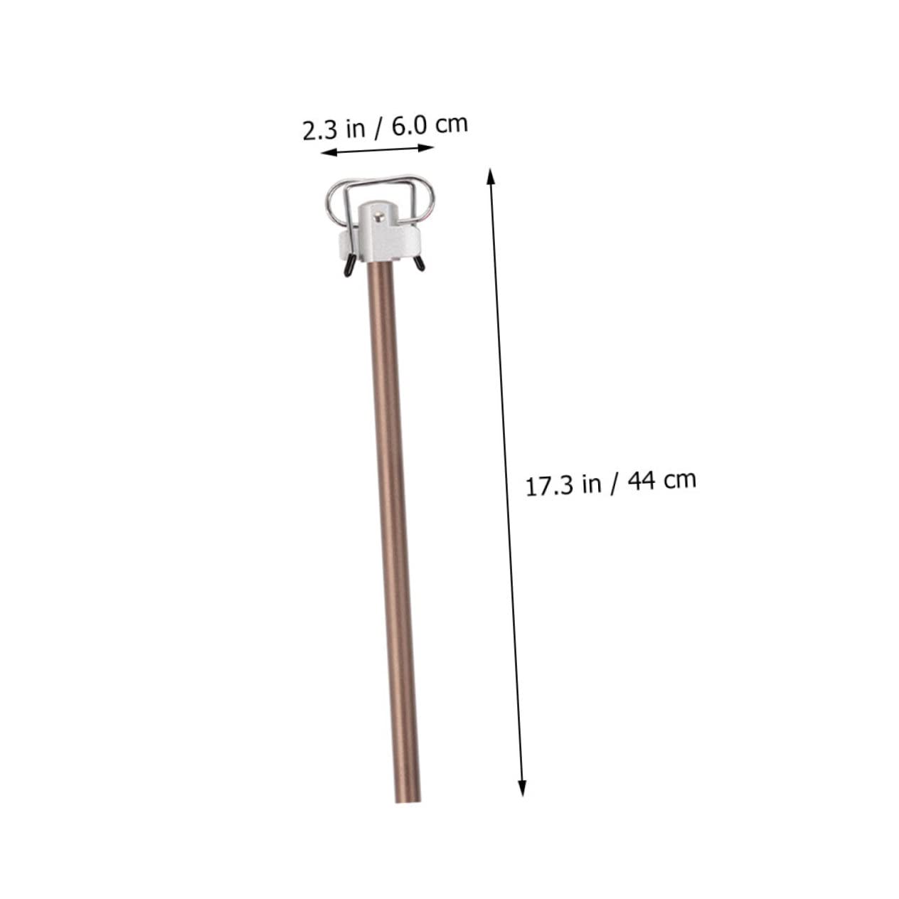 VANZACK 1 Set Folding Camping Lantern Stand Outdoor Light Holder with Double Hooks for Stability Lightweight Portable Bracket for Hiking Fishing and Picnic Use