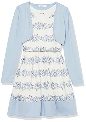 Beautees Girls' Sleeveless Fit and Flare Dress and Shrug