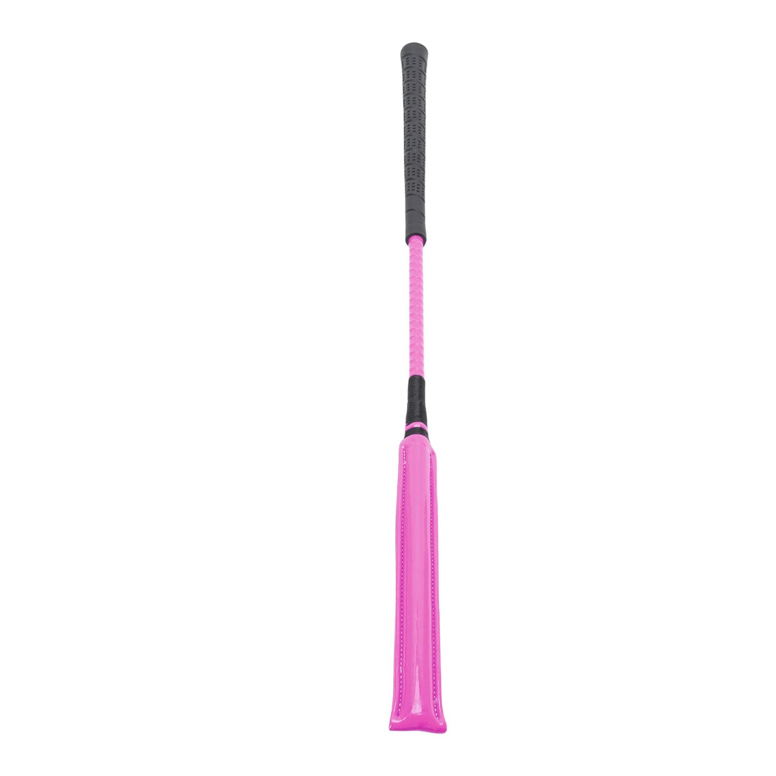 Bewinner Frustino per Equitazione - Pelle Verniciata da 65 Cm con Manico in Silicone Antiscivolo per Allenamento Equestre, Corse, Dressage Ed Equitazione