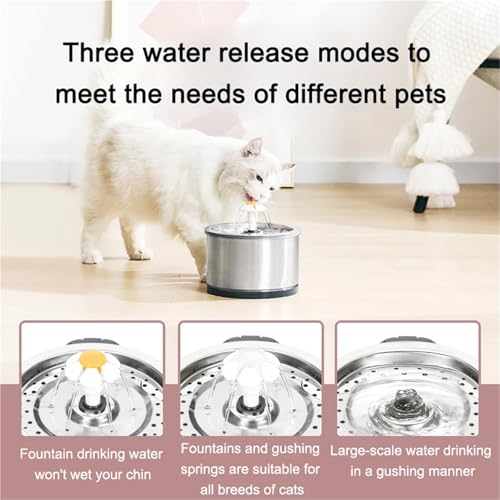Bebedero Grande para Gato Capacidad 101 oz Acero Inox miniatura 4