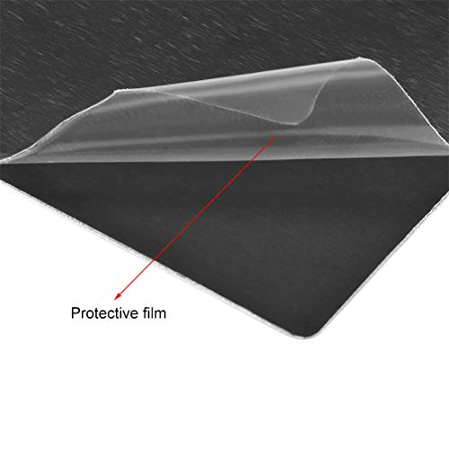 Cartes en aluminium anodisé noir uxcell de 80x50x0.8 mm avec finition lisse et durable