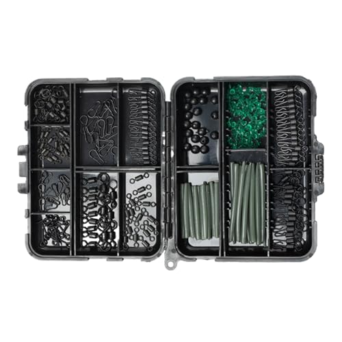 Kit de aparejos de carpa – Juego de 300 aparejos de pesca de carpas | Alta sensibilidad, equipo profesional al aire libre para banco de mar, agua dulce, río, lago, agua salada