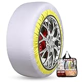 タイヤチェーン 布製「チェーン規制適合」スノーソックス 低振動 低騒音195/70R14 205/65R14 215/65R14 185/60R16 205/60R15 195/55R16 205/55R16 205/50R17 ,簡単装着 布製 非金属 タイヤチェーン 軽自動車 チェーン規制対応 冬の雪对策 ジャッキアップ不要 低振動 低騒音 (590)