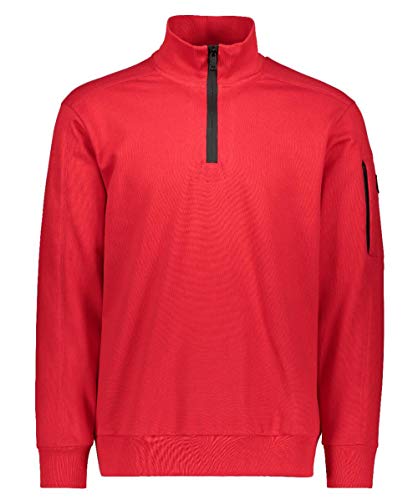 Paul and Shark Hombres Sudadera de algodón con Media Cremallera XXL Red