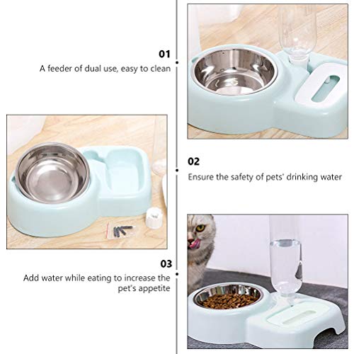 TEHAUX Comedouro para cães gato Comedouro de água Dispensador de água para animais de estimação Come