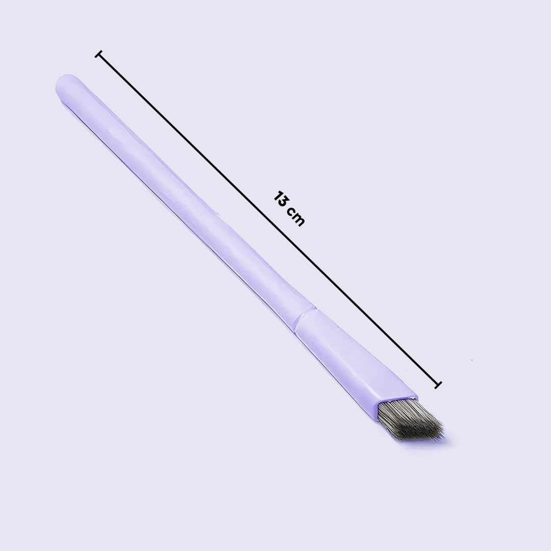 Gleva Multi-Function Eyebrow Brush - Professional Square Angled Eyeliner and Brow Stamp for Filling & Shaping - Realistic Enhancers (Purple) - Image 7 thumbnail
