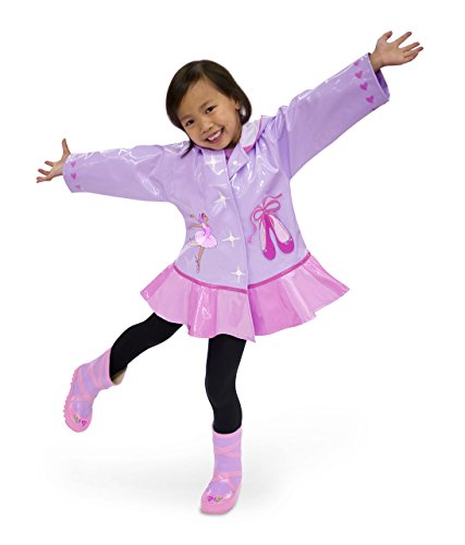 Ballerina Rainboots, Pink, Kids Sizes, Natural Rubber Boots with Cotton Lining, Pull On Heel Tab & Non-Slip Sole2