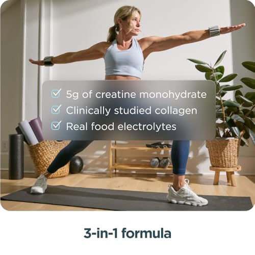 Ancient Nutrition 5g Creatine Monohydrate + Collagen + Electrolytes, Lemon | Muscle Strength, Lean Body Mass, Joint Comfort & Cognitive Support, Includes 5g Creatine Monohydrate for Women - image 4