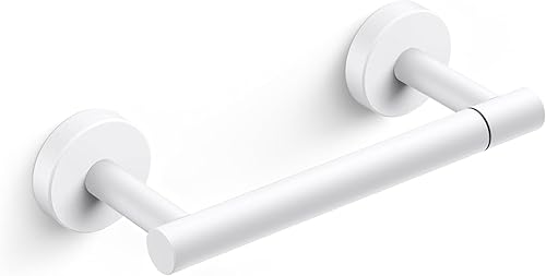 Day Moon Soporte de papel higiénico blanco con estante - Soporte para toallitas para baño, dispensador de toallitas desechables - Soporte de papel