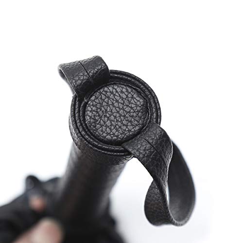 image for STTQYB Soft Faux Leather Harness Handle Whip Teaching Training Tool Co