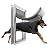 Eillion Extra Large Dog Door for Exterior Door, Up to 220 lbs, Doggy Door with 3 Magnetic Flaps Opening 13.4" x 23.1", Aluminum Frame, Metal Closing Panel and Lock, XL Dog Door for Exterior Doors