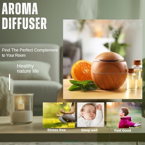 Image of AJIMI-100 Essential Oil Diffuser Ultrasonic Aroma Diffuser 5-in-1 Aromatherapy Fragrant Humidifier Cool Mist Vaporizer with Auto-Off Timer LED Lights & Remote for Home Bedroom Office & Spa